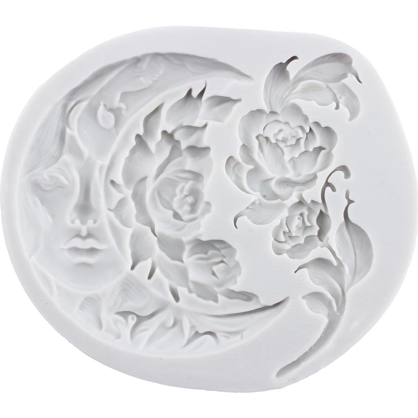 Molde de Silicona Cara de Luna CANYANGMOLD 8x9 cm Rosa