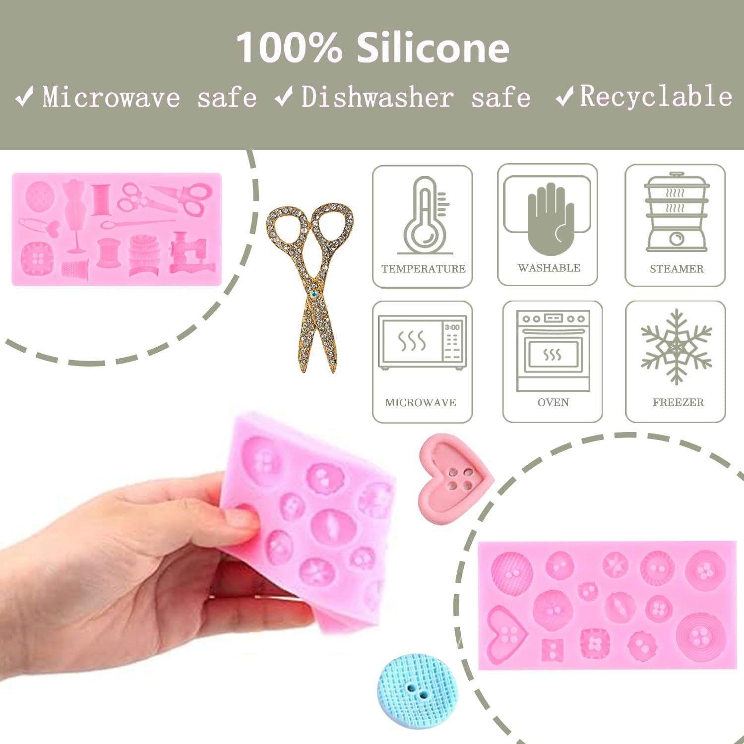 Moldes de Silicona para Herramientas de Costura ZiXiang - Set de 4