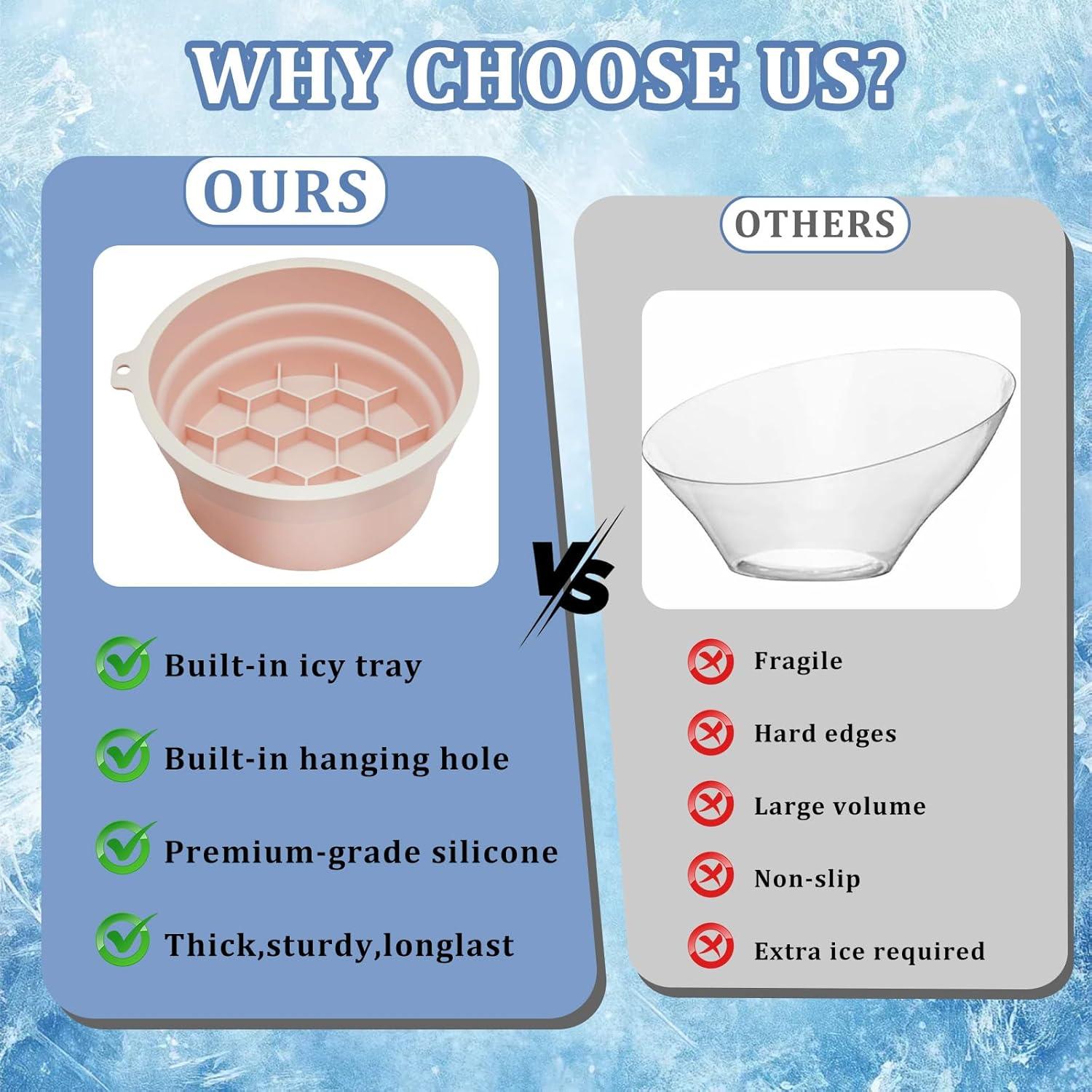 Tazón de Hielo 2-en-1 ElapseGlow para Cara y Bebidas