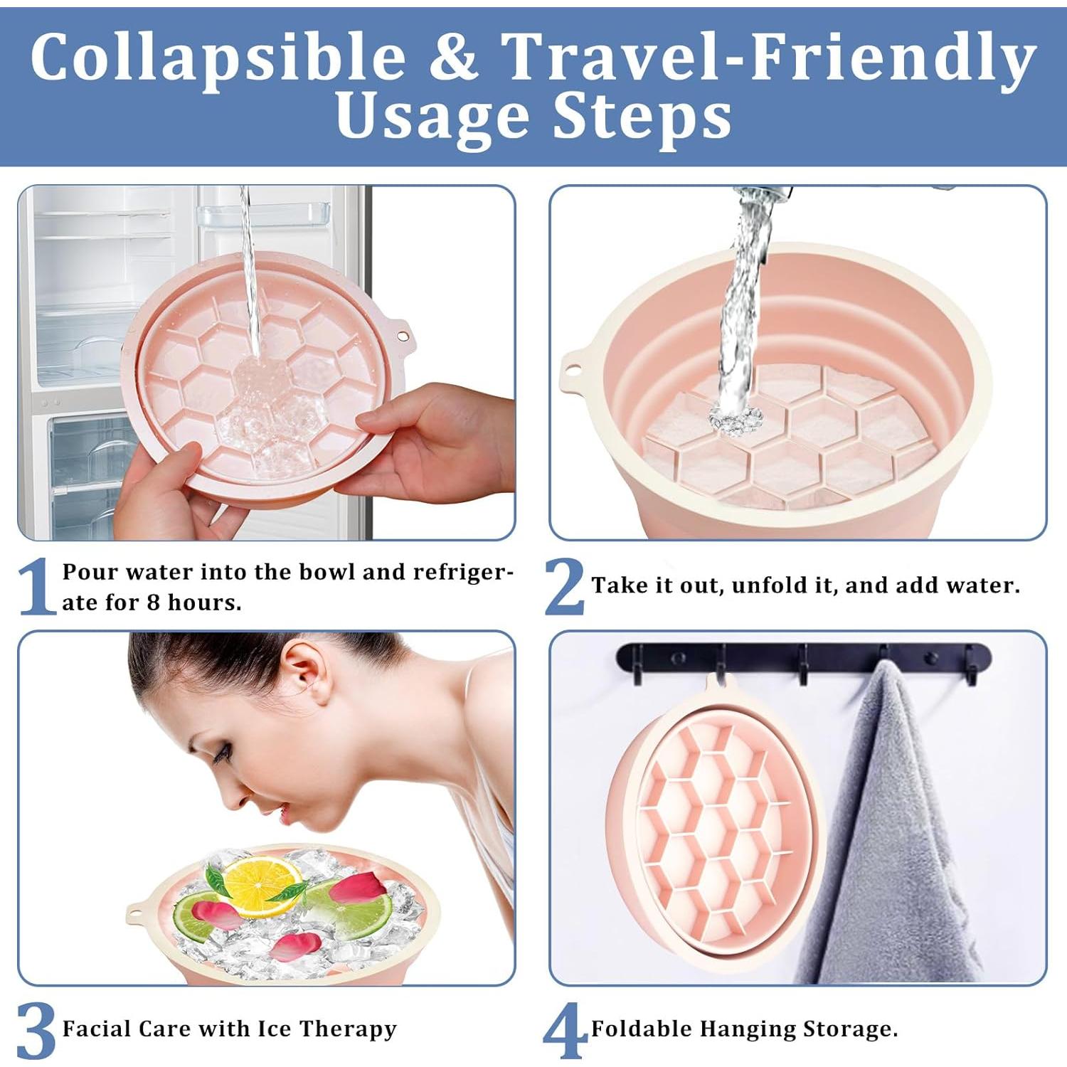 Tazón de Hielo 2-en-1 ElapseGlow para Cara y Bebidas