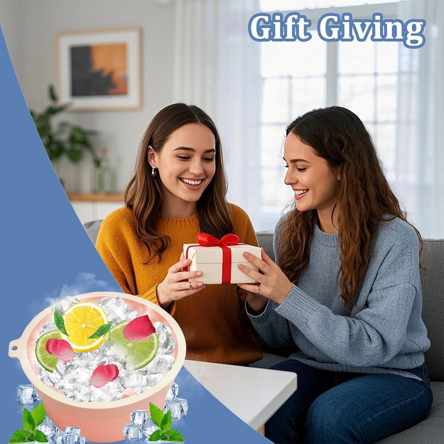 Tazón de Hielo 2-en-1 ElapseGlow para Cara y Bebidas