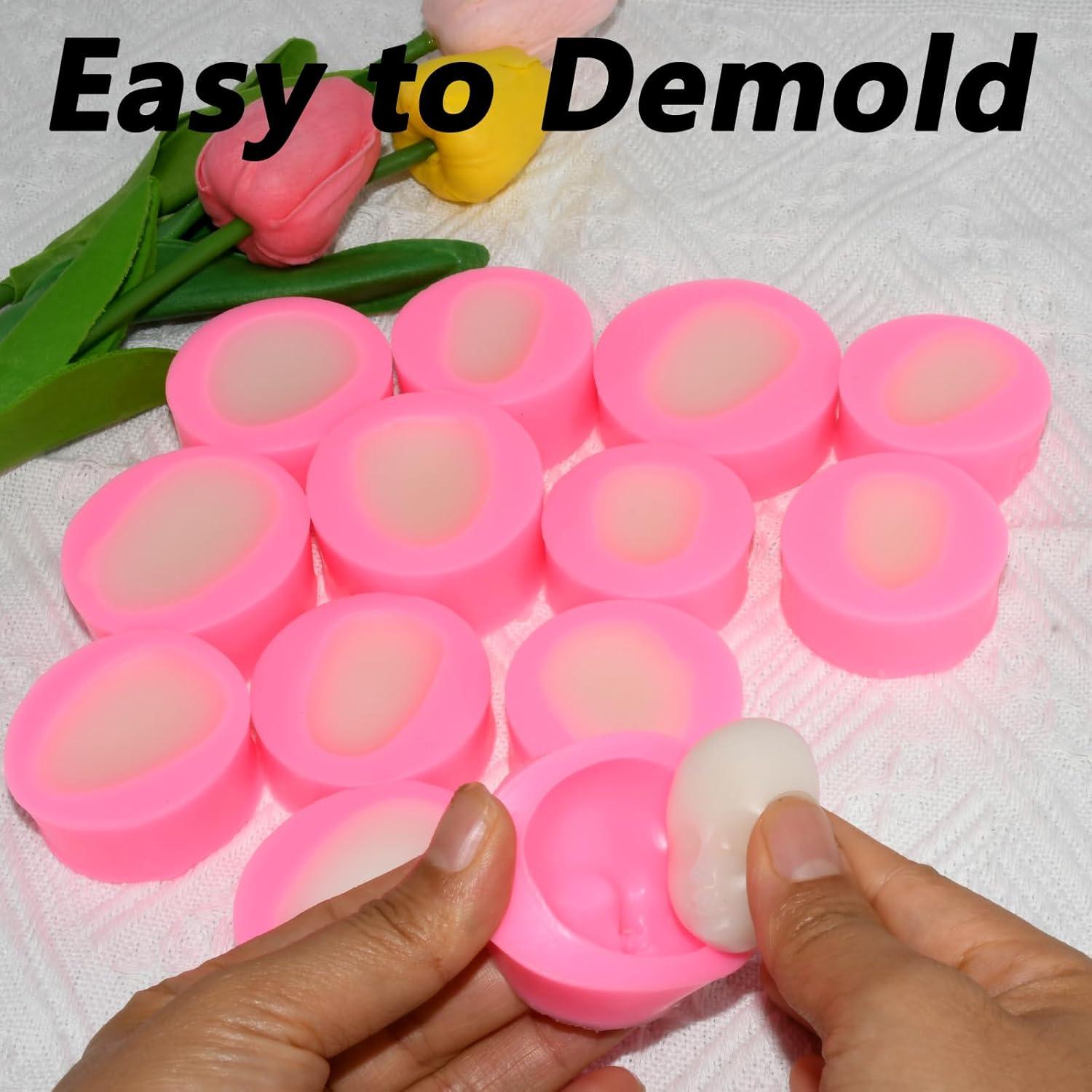 Molde de Silicona Kackaidi 13 Pcs Cara Humana para Fondant