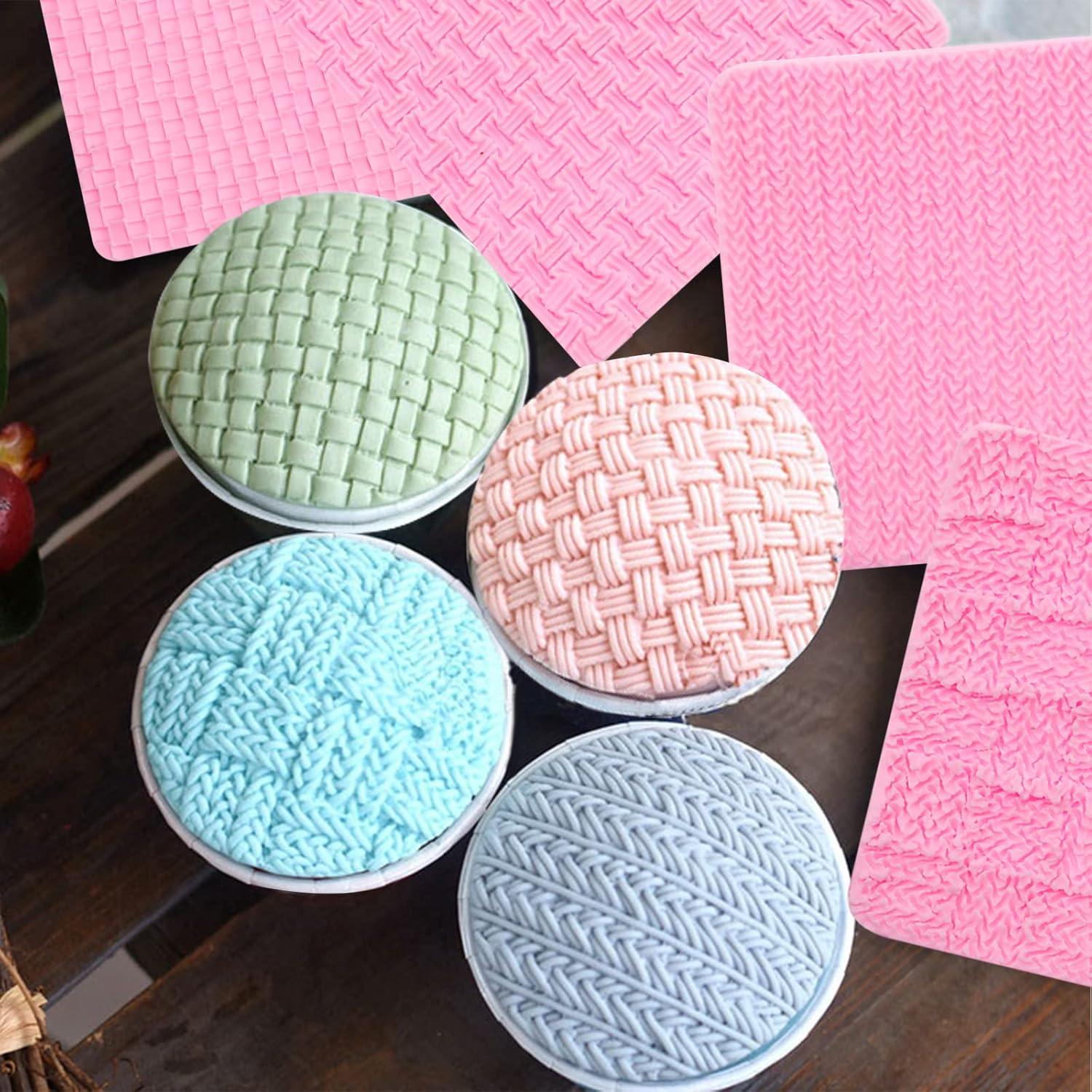 Moldes de Silicona para Fondant Muyulin - 5 Piezas para Pasteles