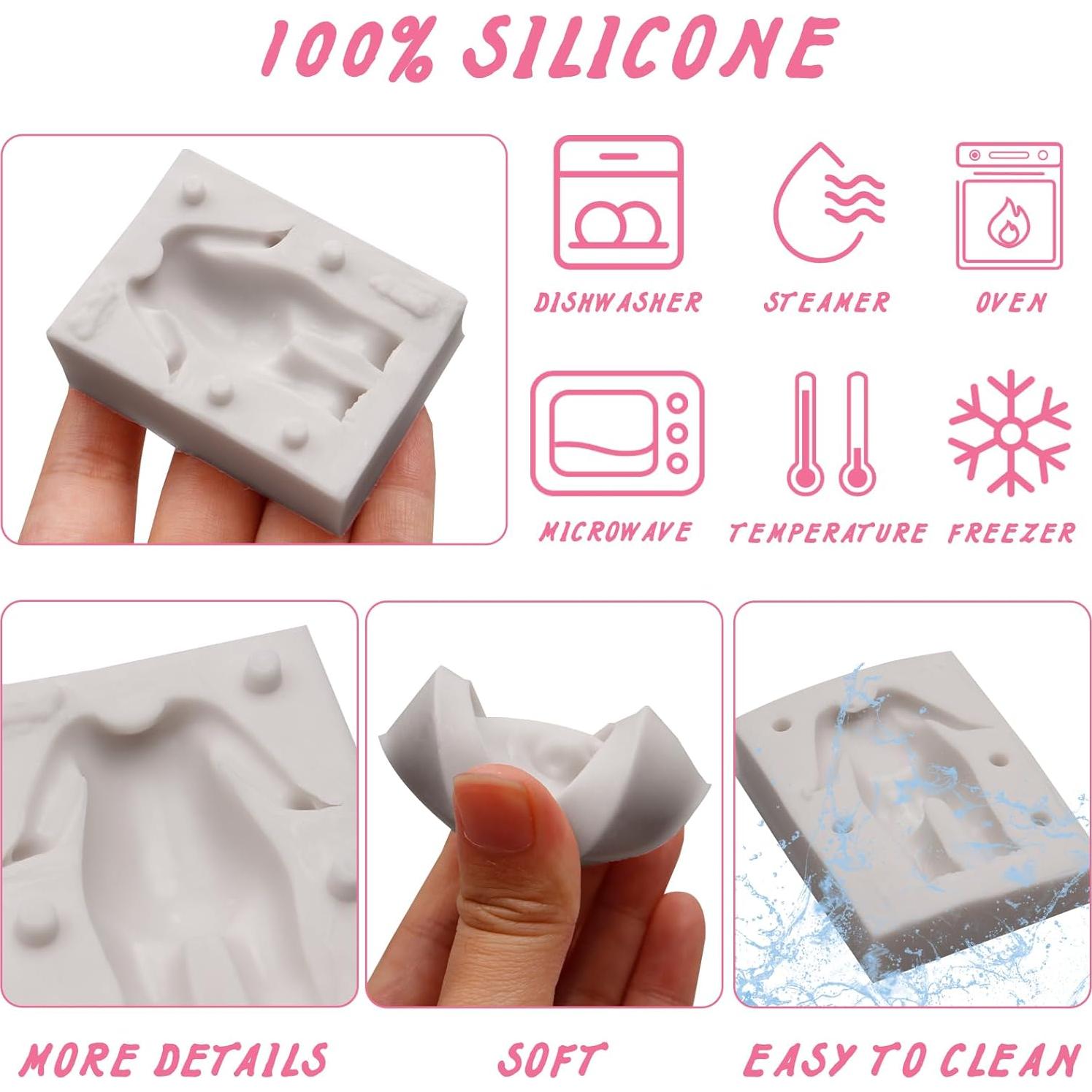 Juego de Moldes de Silicona Caregene para Muñecas Detalladas