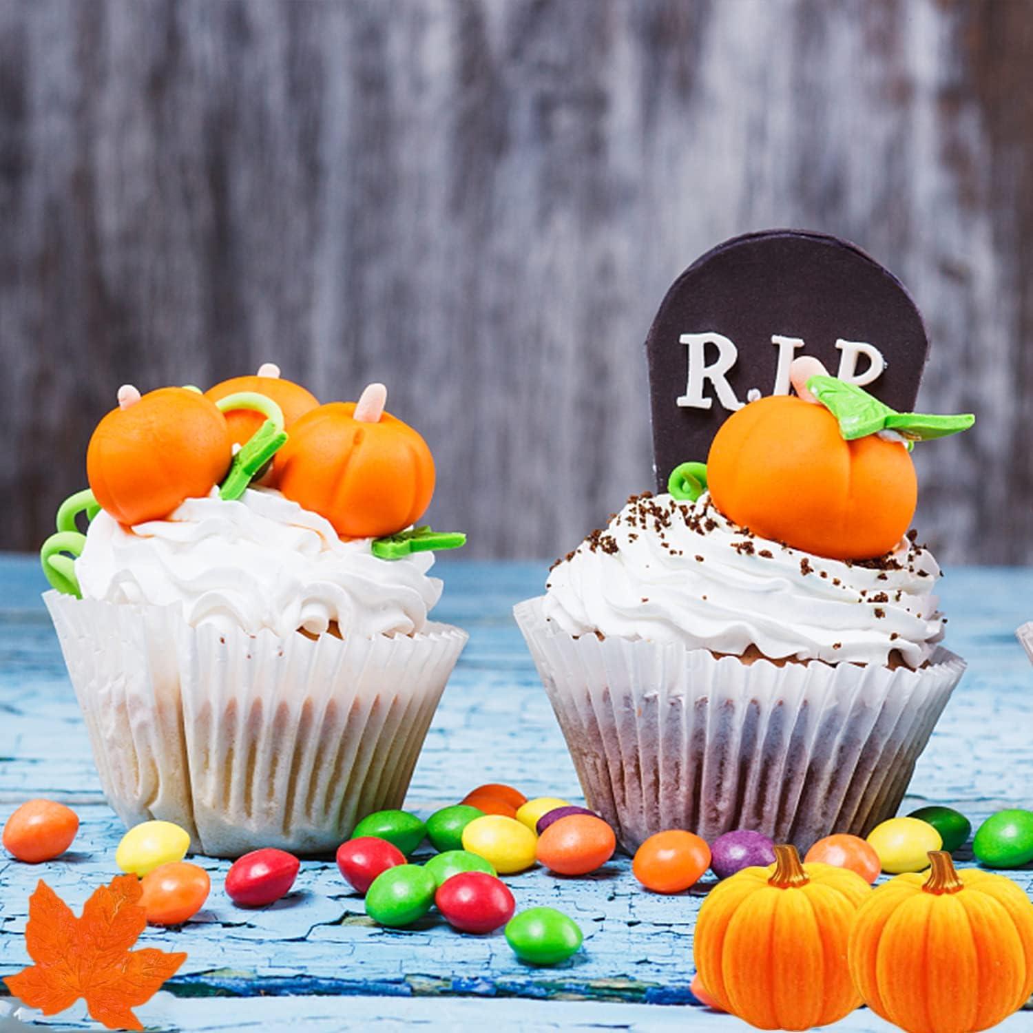 Kit de Moldes de Silicona JJzxwish 6Pcs Otoño Halloween