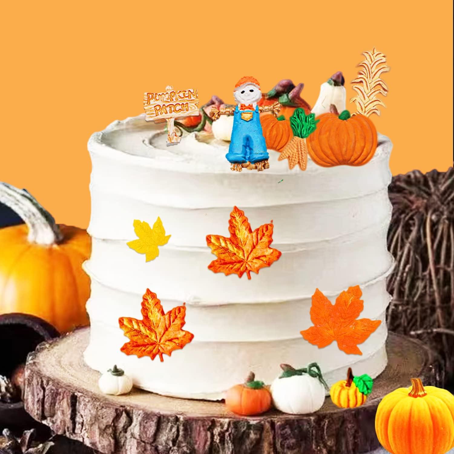 Kit de Moldes de Silicona JJzxwish 6Pcs Otoño Halloween