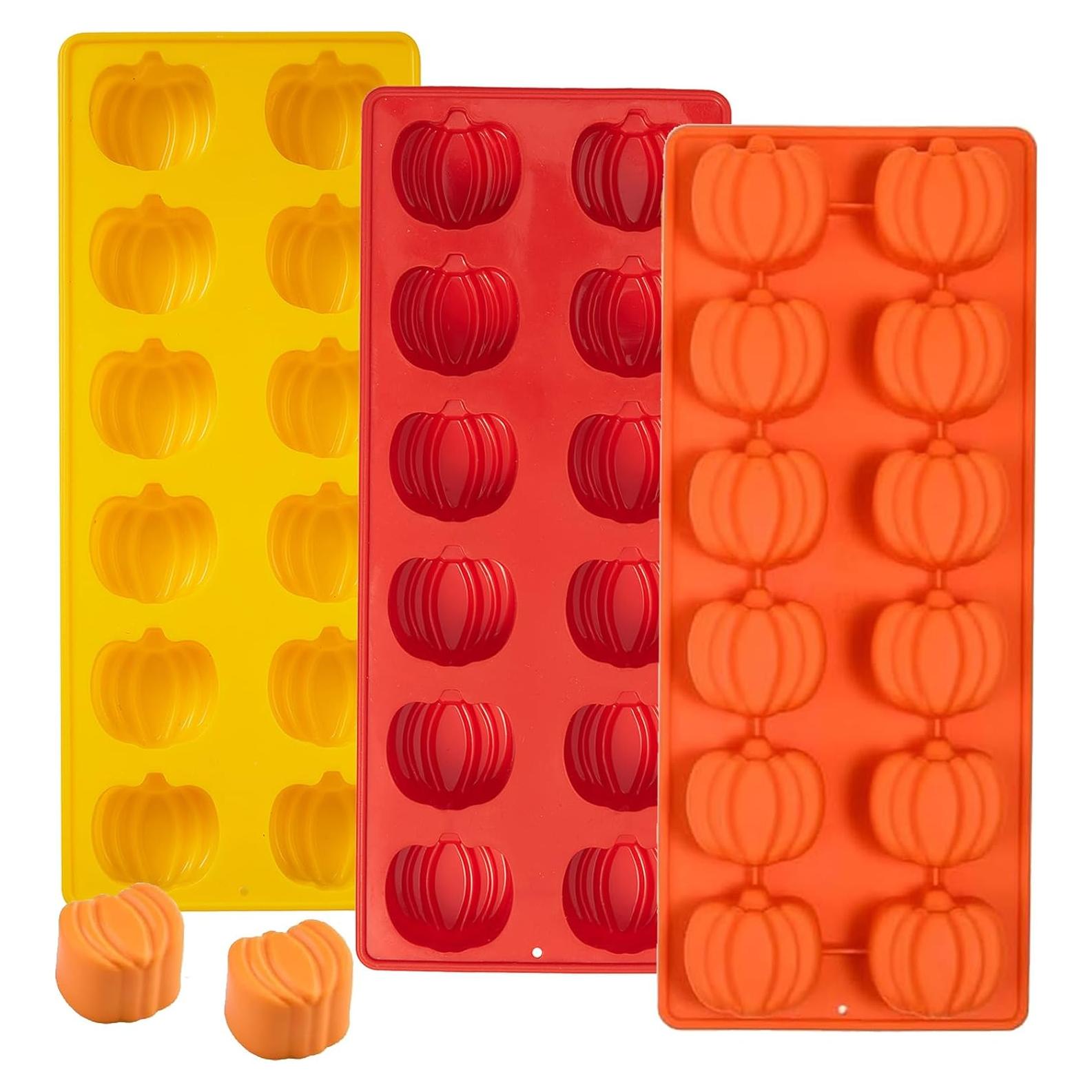 Molde de Silicona para Chocolate Dootafy - Calabaza 3 Piezas