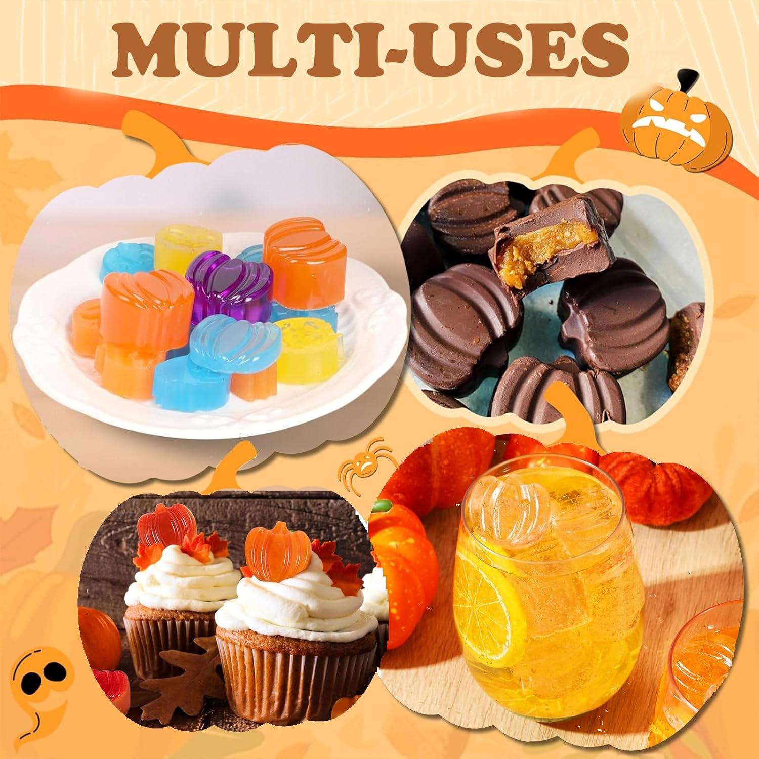 Molde de Silicona para Chocolate Dootafy - Calabaza 3 Piezas