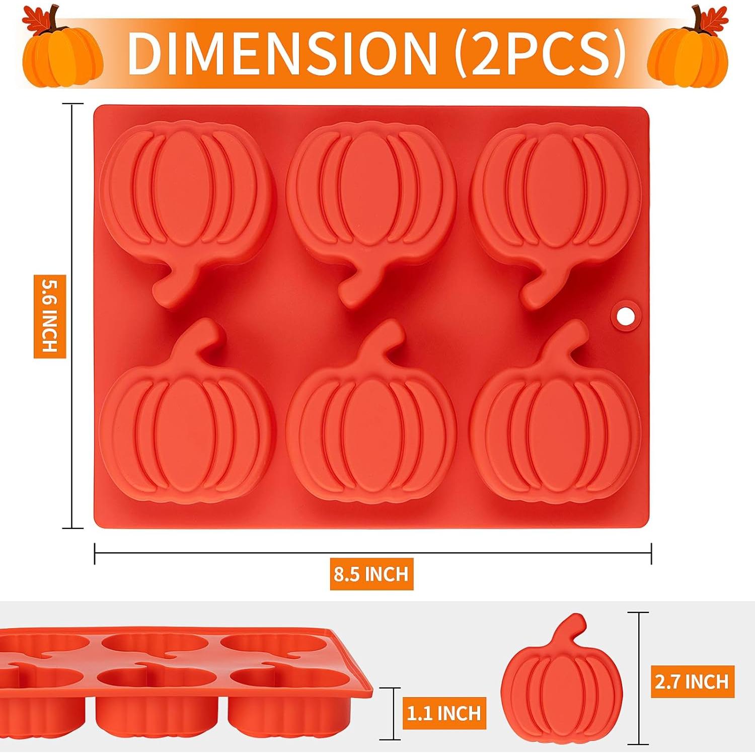 Moldes de Silicona en Forma de Calabaza Yomvzake - 2 Piezas