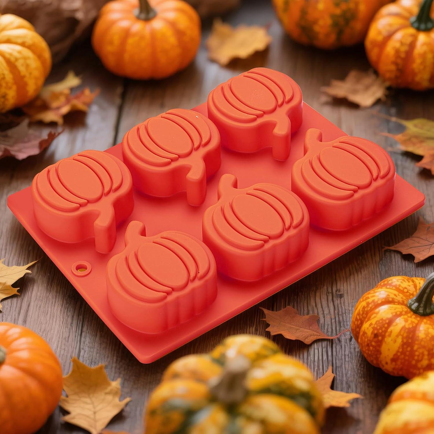 Moldes de Silicona en Forma de Calabaza Yomvzake - 2 Piezas