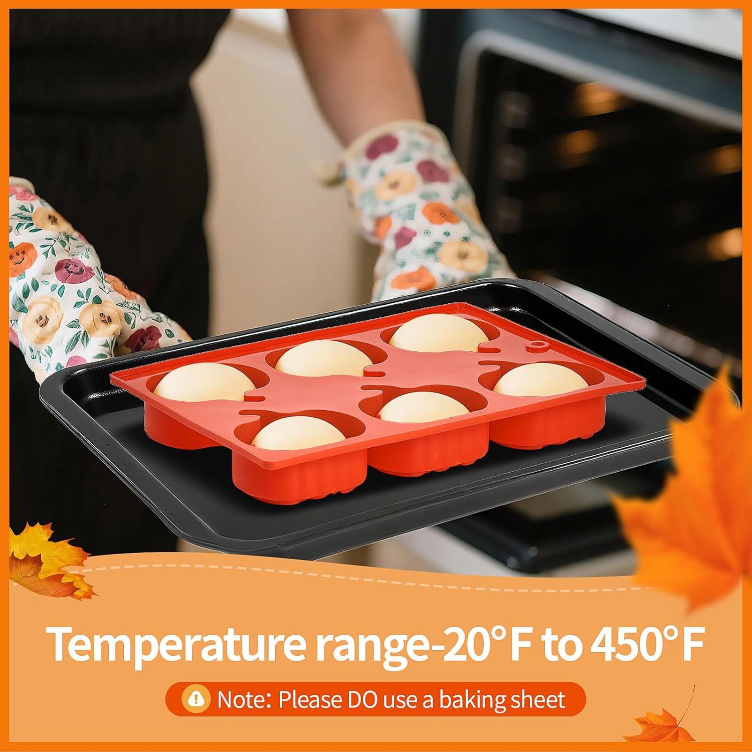 Moldes de Silicona en Forma de Calabaza Yomvzake - 2 Piezas