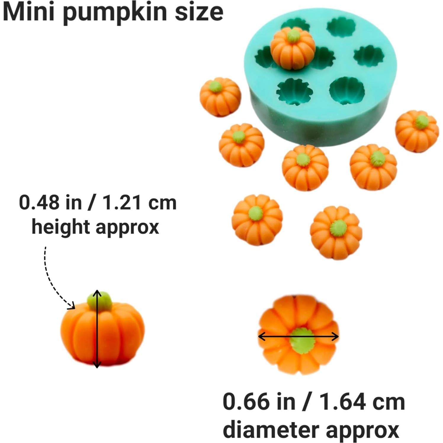 Molde de Silicona Mini Calabaza para Velas y Jabón - Halloween