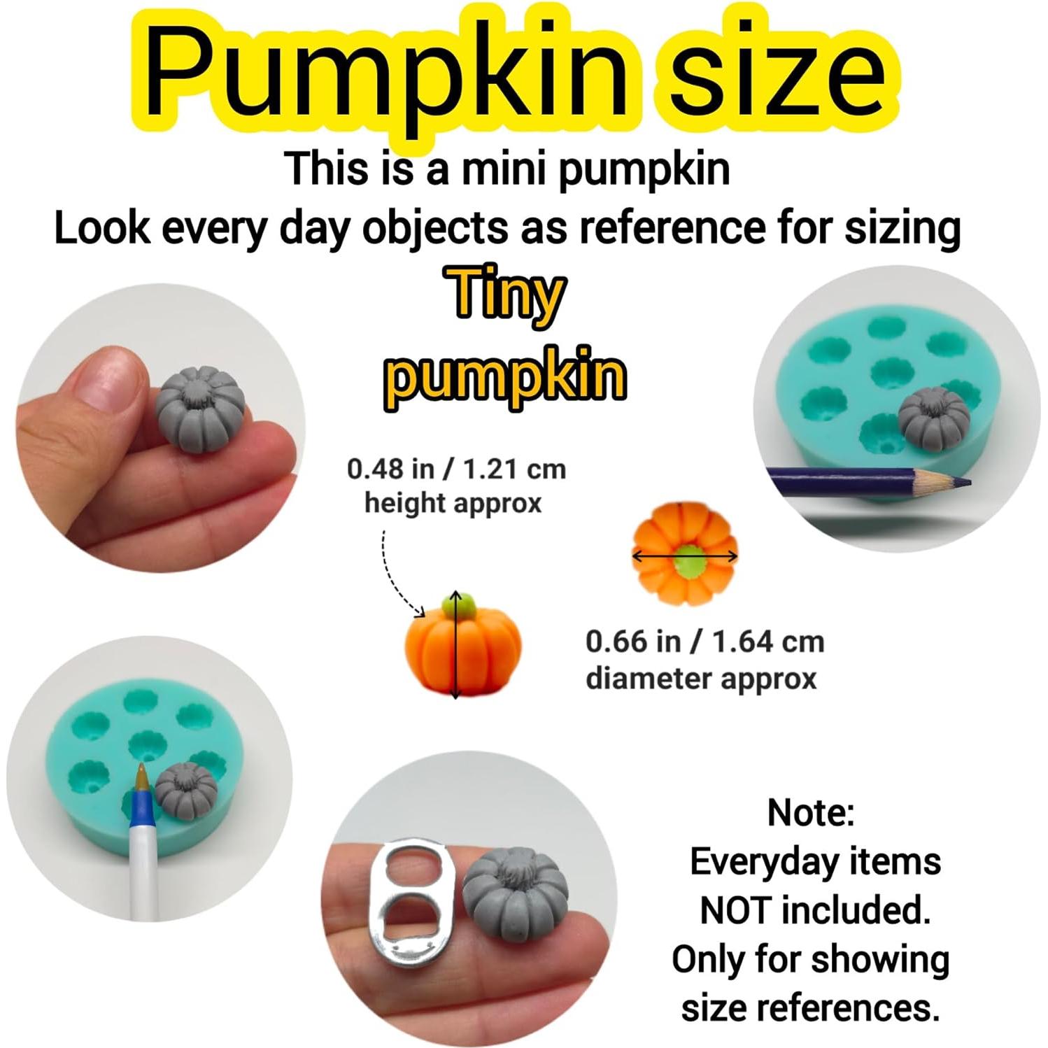 Molde de Silicona Mini Calabaza para Velas y Jabón - Halloween