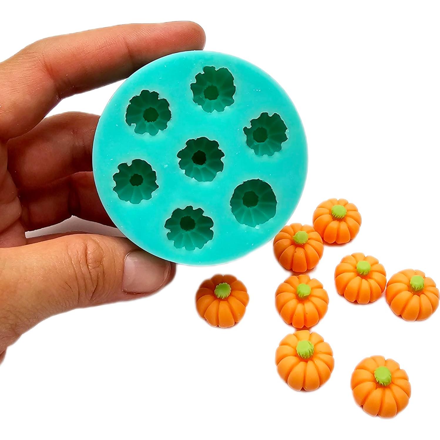 Molde de Silicona Mini Calabaza para Velas y Jabón - Halloween