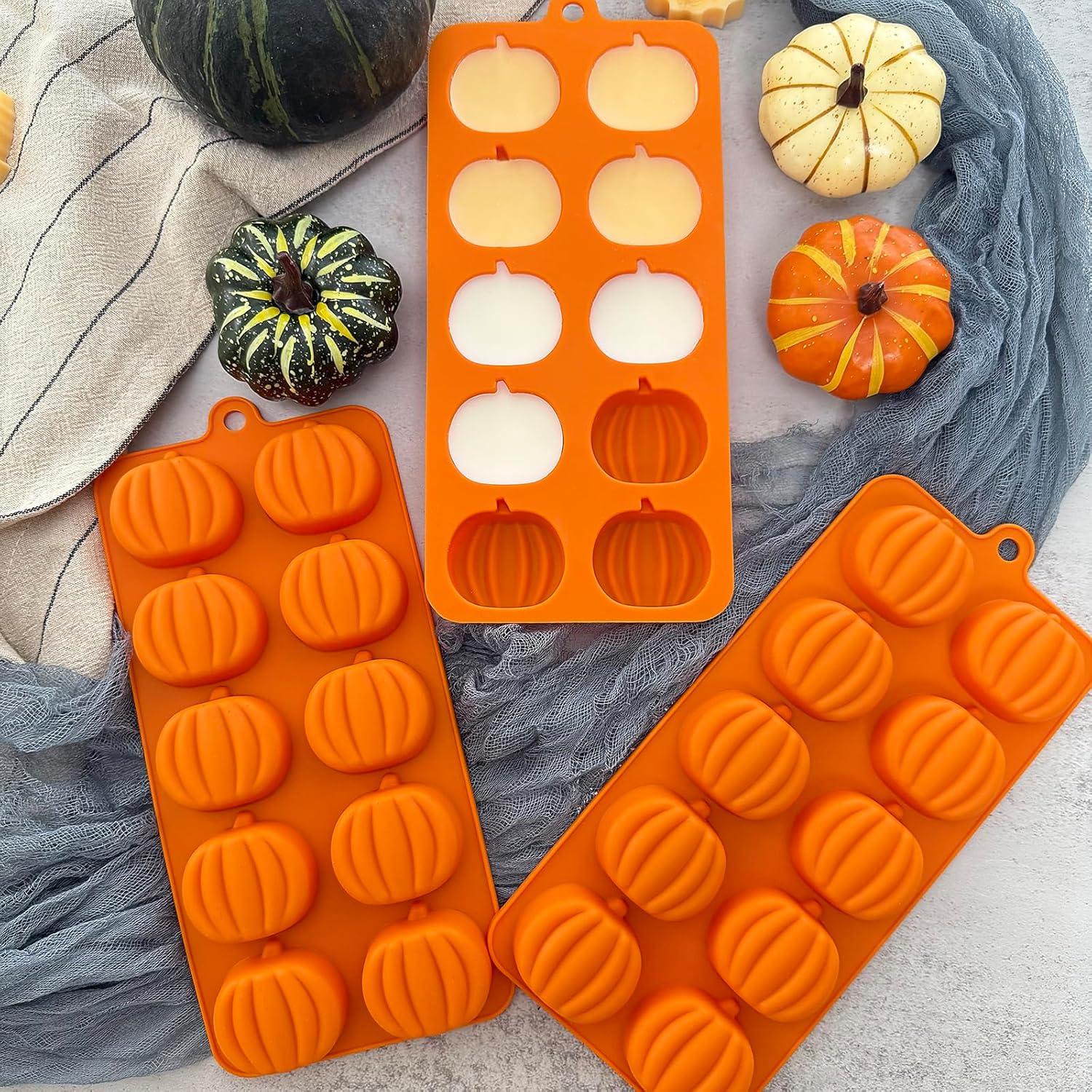 Molde de Silicona para Chocolate Calabaza ZINDIACINE 3 Piezas