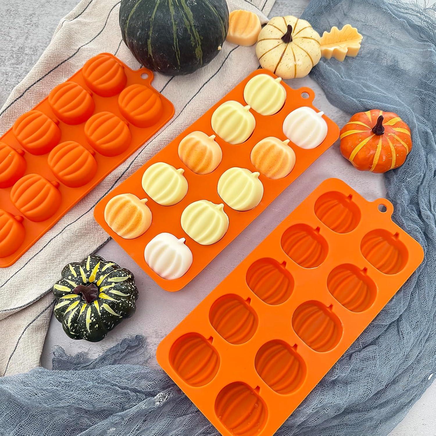 Molde de Silicona para Chocolate Calabaza ZINDIACINE 3 Piezas