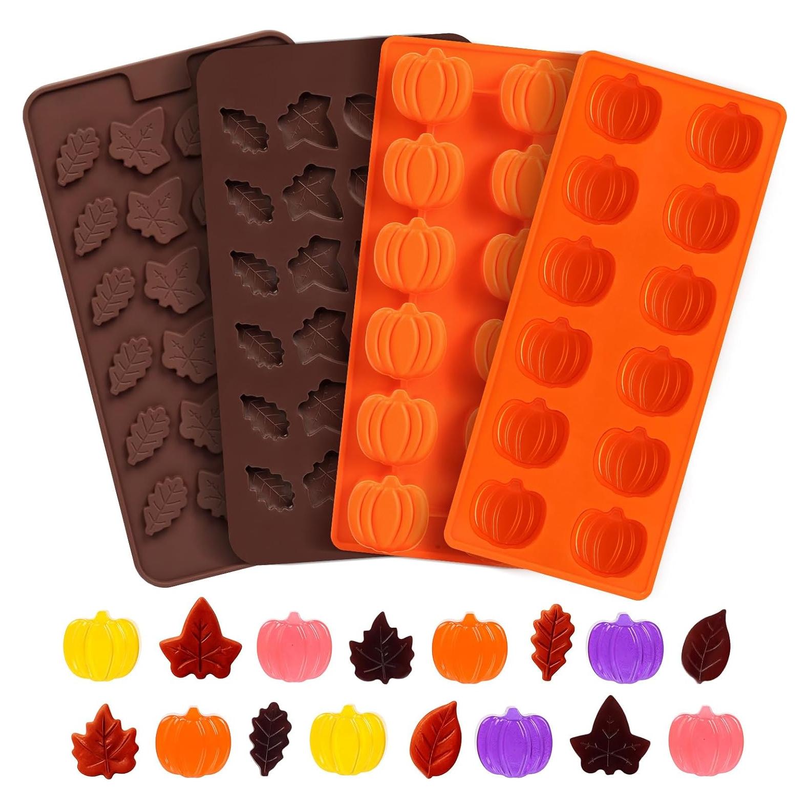 Moldes de Silicona KINYFY para Chocolate y Caramelo - 4 Pcs