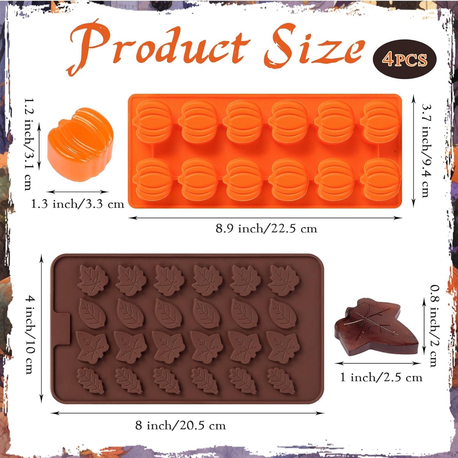 Moldes de Silicona KINYFY para Chocolate y Caramelo - 4 Pcs