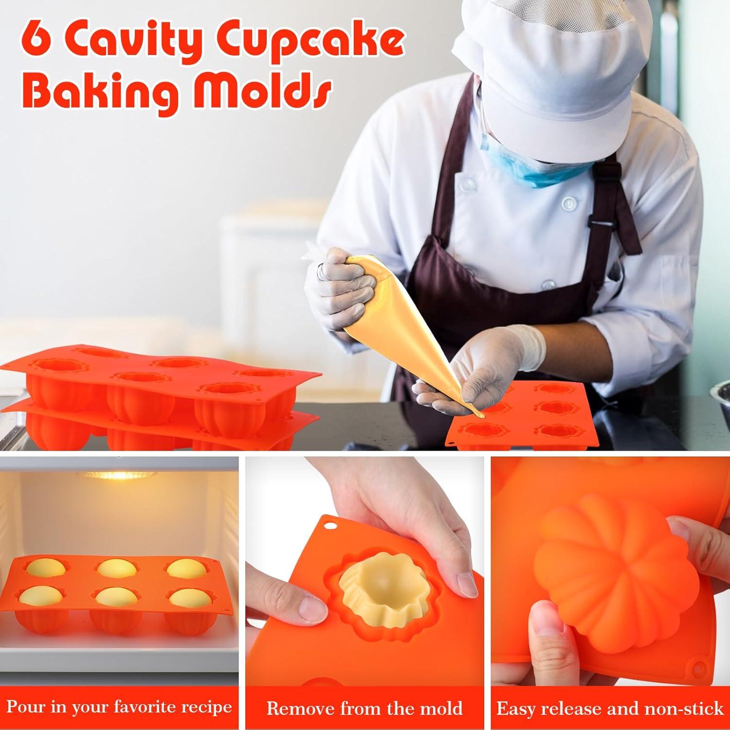 Juego de 4 Moldes de Silicona de Calabaza Teenyyou 3D