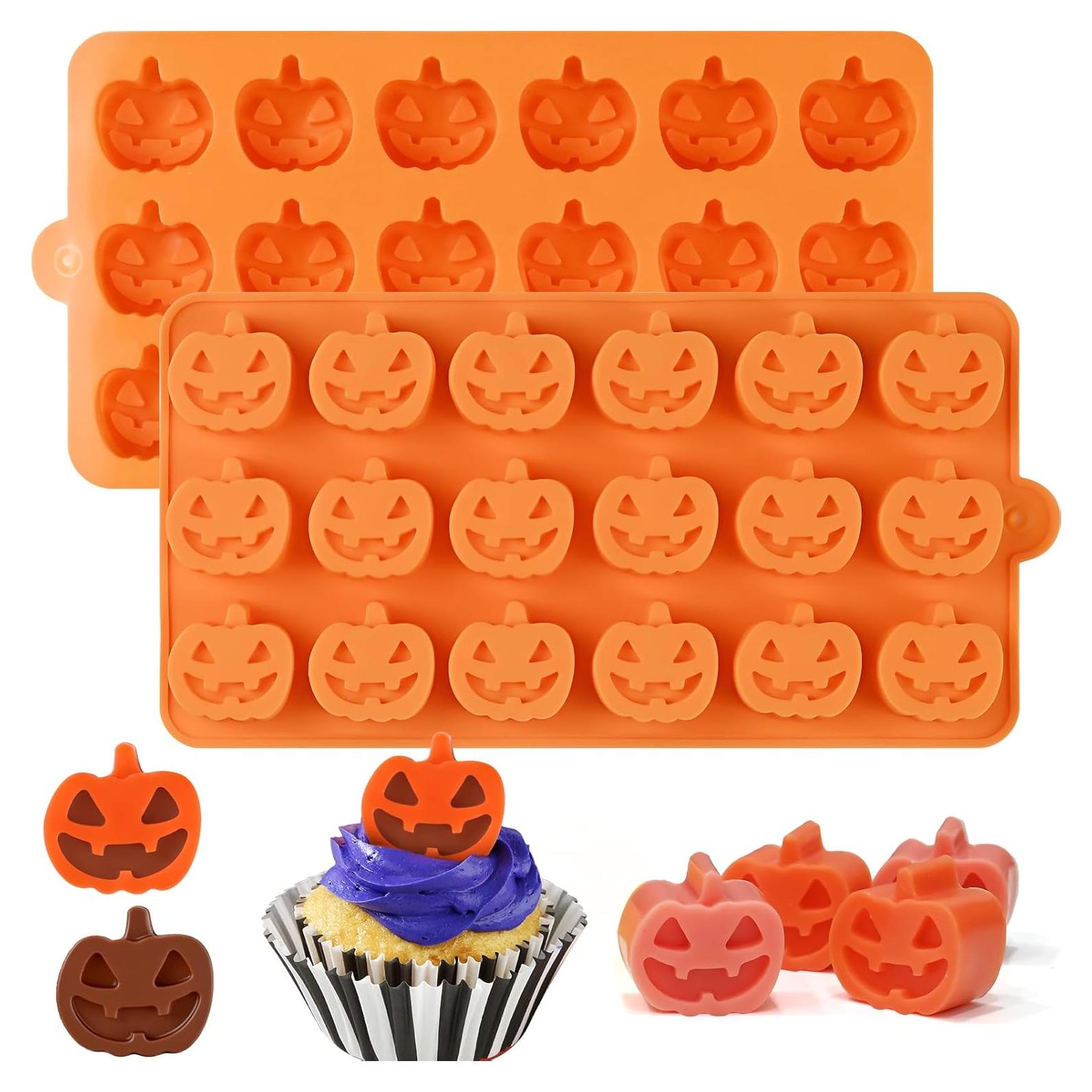 Moldes de Silicona para Chocolate Calabaza SIQINZONGWA 2 PCS