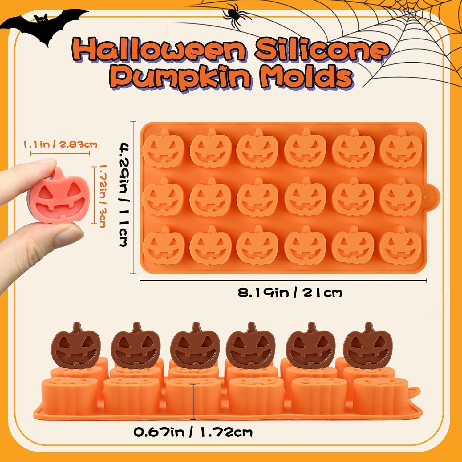 Moldes de Silicona para Chocolate Calabaza SIQINZONGWA 2 PCS