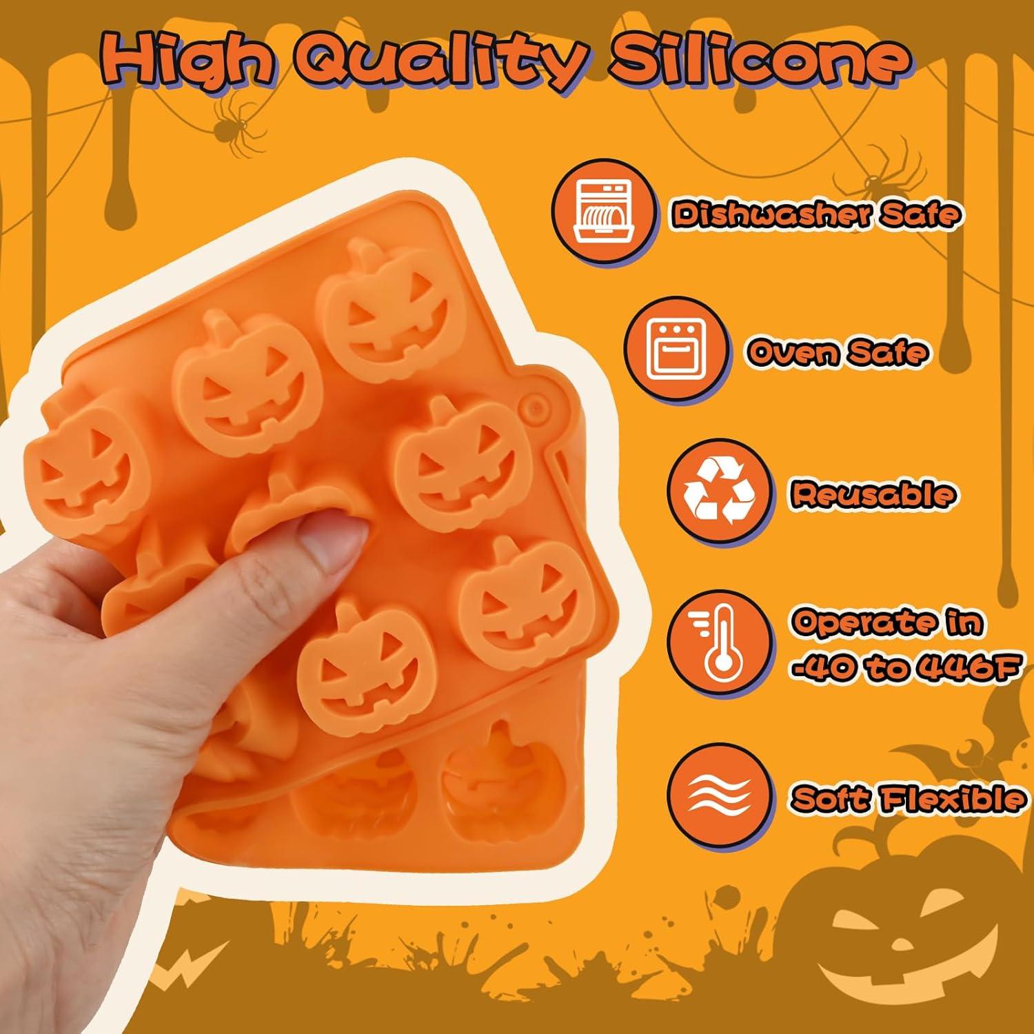 Moldes de Silicona para Chocolate Calabaza SIQINZONGWA 2 PCS