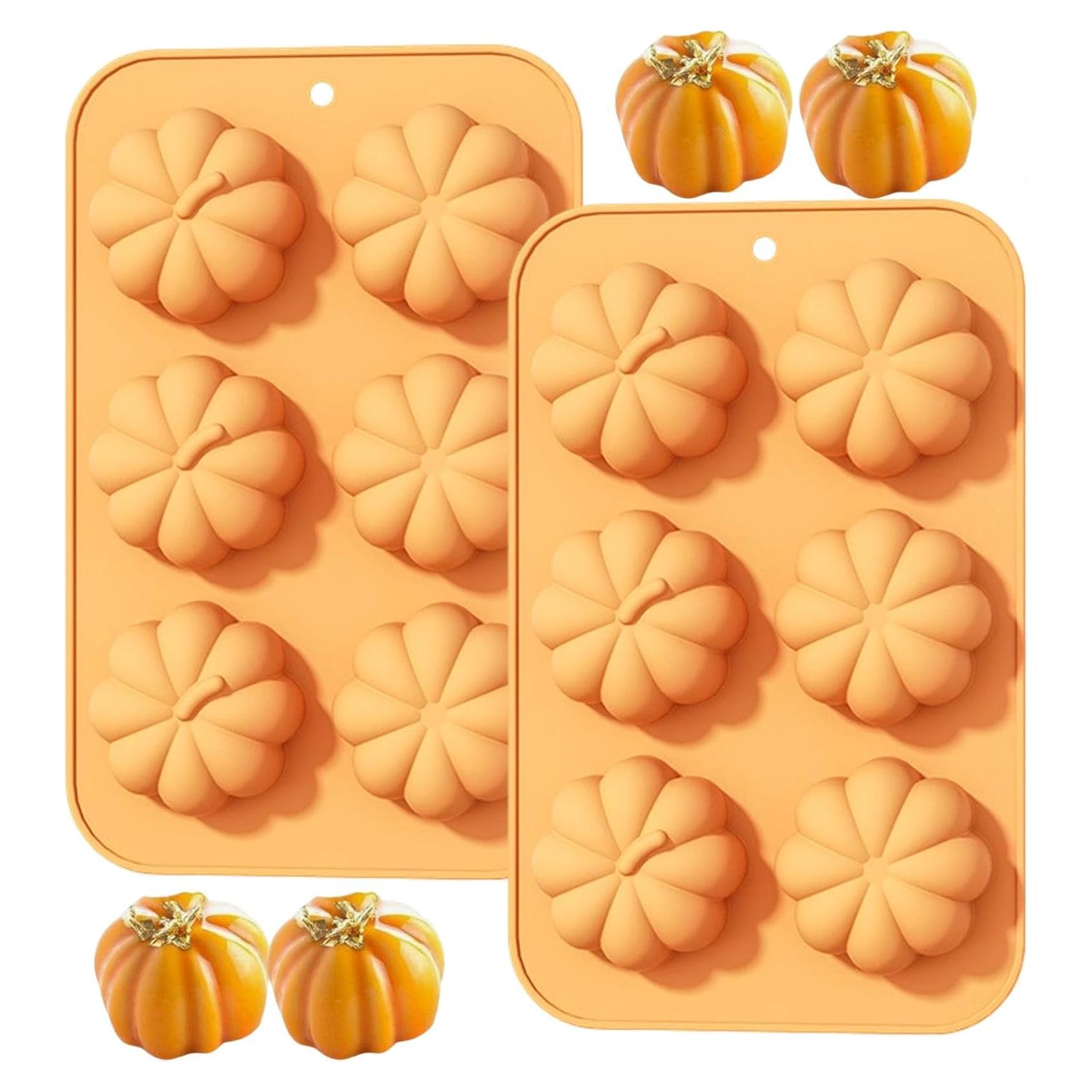 Molde de Silicona Calabaza 3D ZHUIGUANGZE - 2 Pcs Otoño