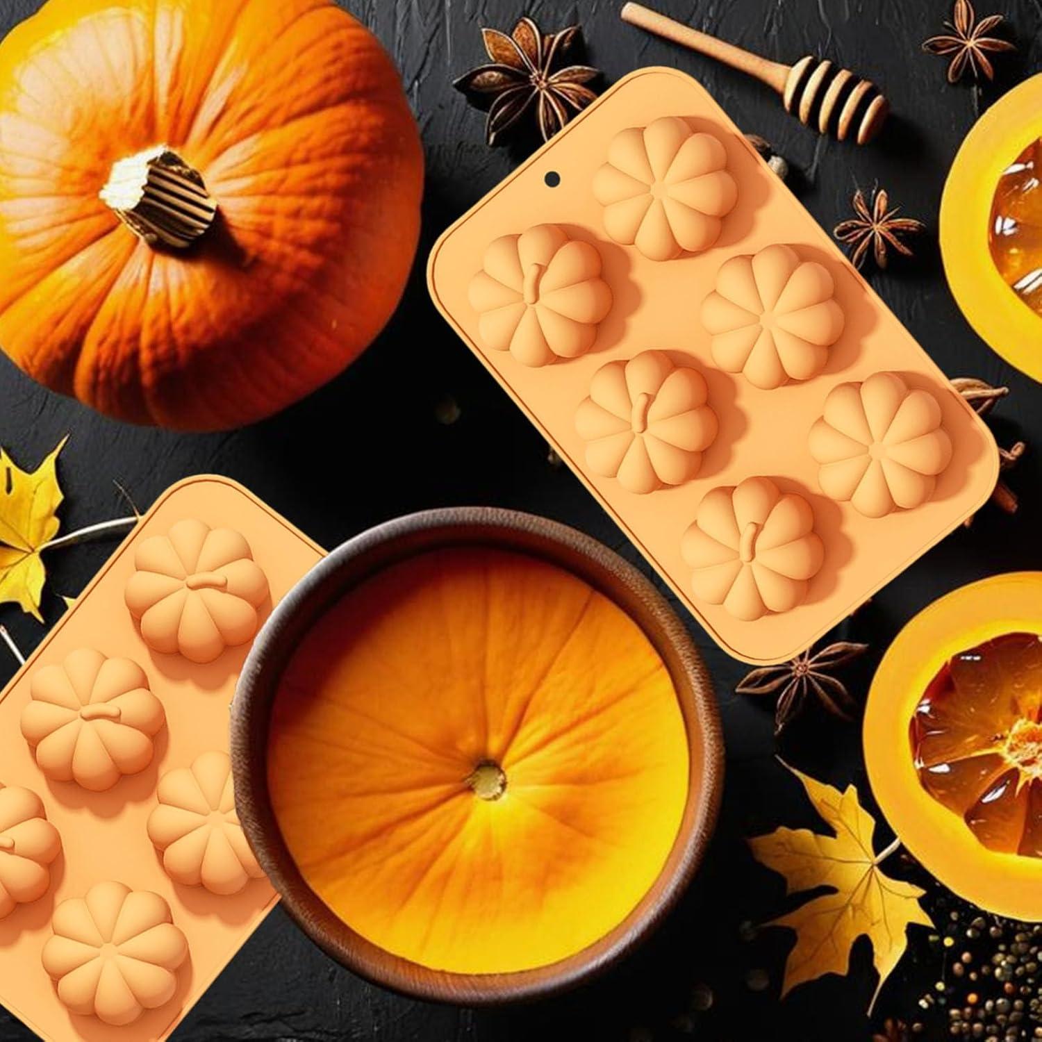 Molde de Silicona Calabaza 3D ZHUIGUANGZE - 2 Pcs Otoño