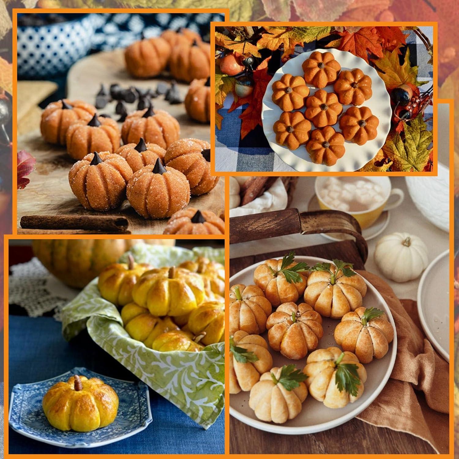 Molde de Silicona Calabaza 3D ZHUIGUANGZE - 2 Pcs Otoño