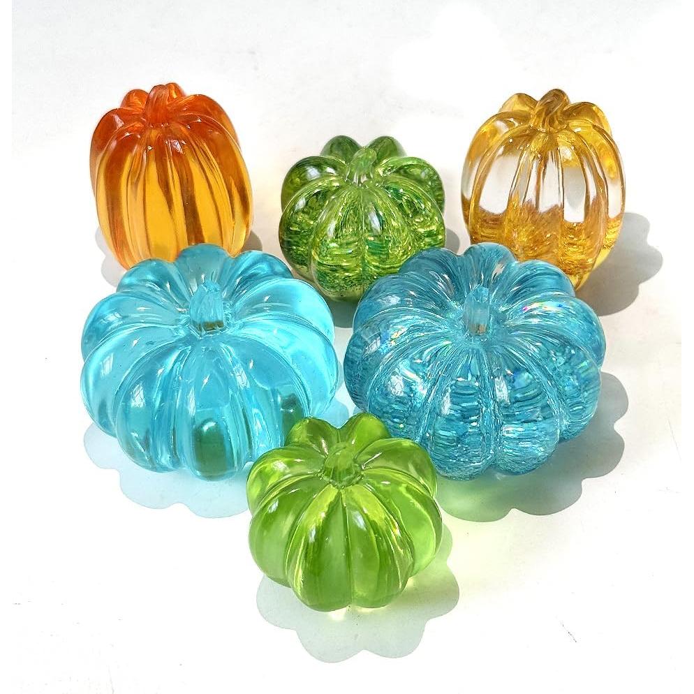 Juego de 3 Moldes de Calabaza 3D ResinWorld - Silicona Flexible