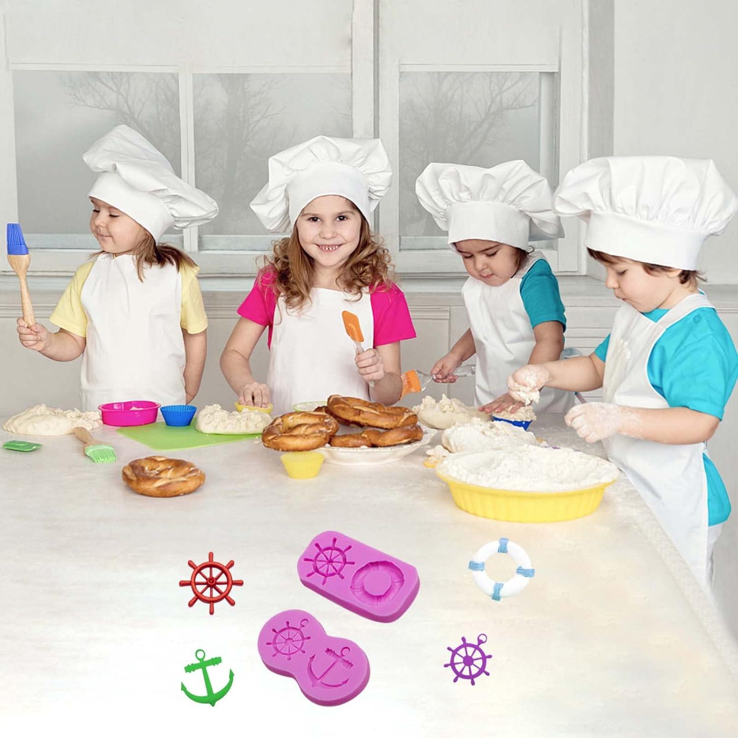 Moldes de Fondant de Silicona Acvcatto Ancla y Timón 2 Piezas