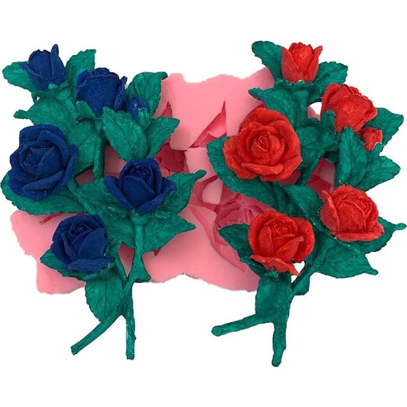 Molde de Silicona Rosa 3D NINEXY para Pasteles y Resina