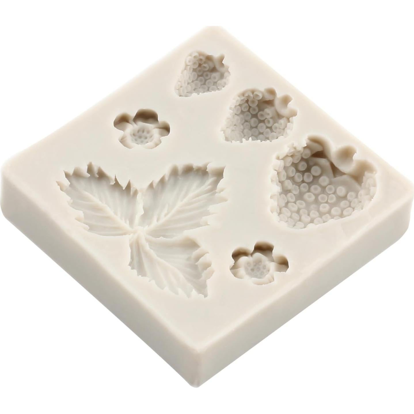 Molde de Silicona para Fondant de Fresa MINFEIDMS 8x7 cm