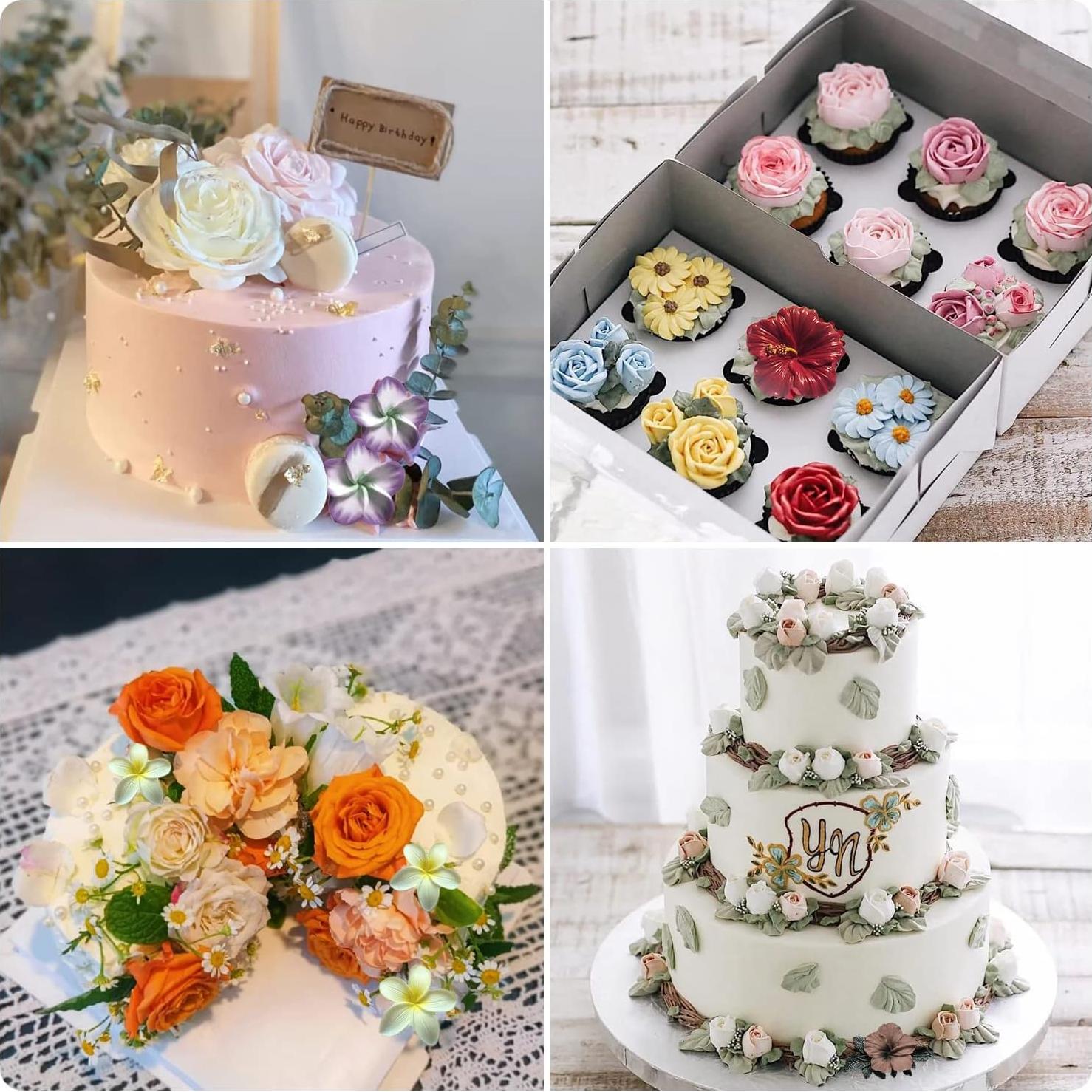 Molde de Silicona de Flores Plumeria y Hibisco ZiXiang - Set de 4