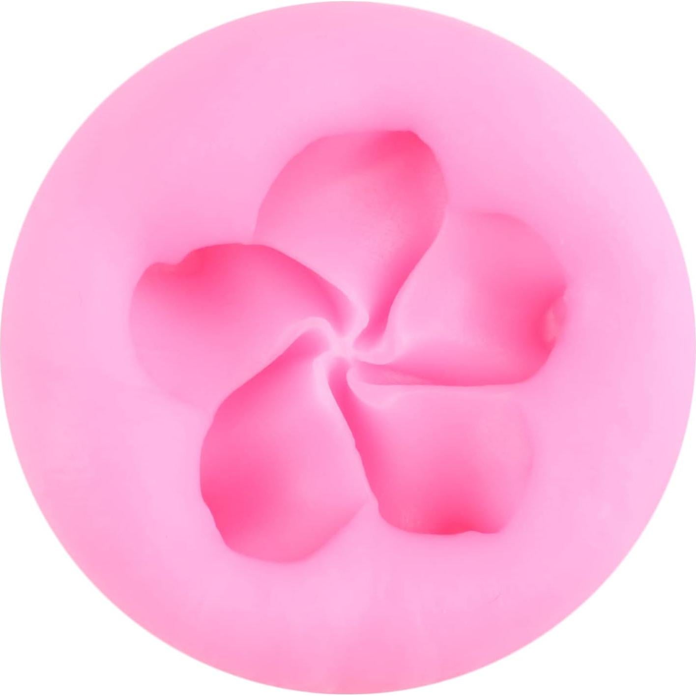 Molde de Silicona de Flores Plumeria y Hibisco ZiXiang - Set de 4