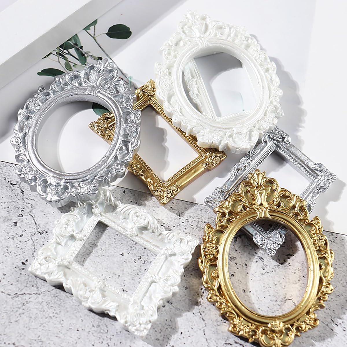 Molde de Silicona para Fondant Elsjoy 6 Piezas Barroco Rosa