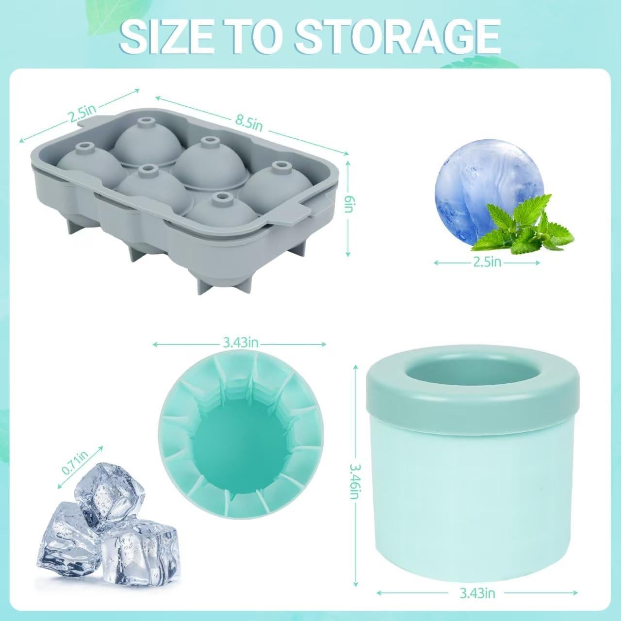 Molde de Hielo de Silicona Guo Xu Jiang Fan - 4 Piezas