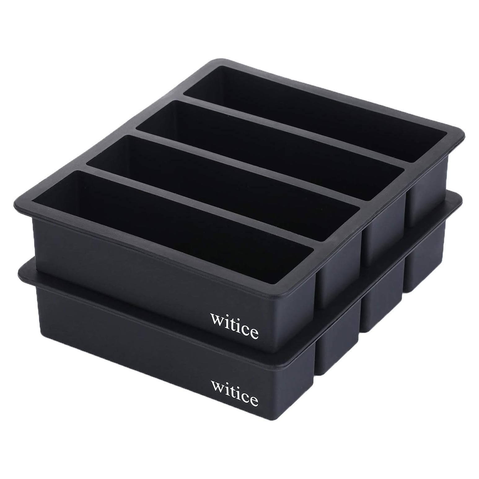 Bandejas de Hielo de Silicona Witice - 2 Piezas, Cubos Grandes