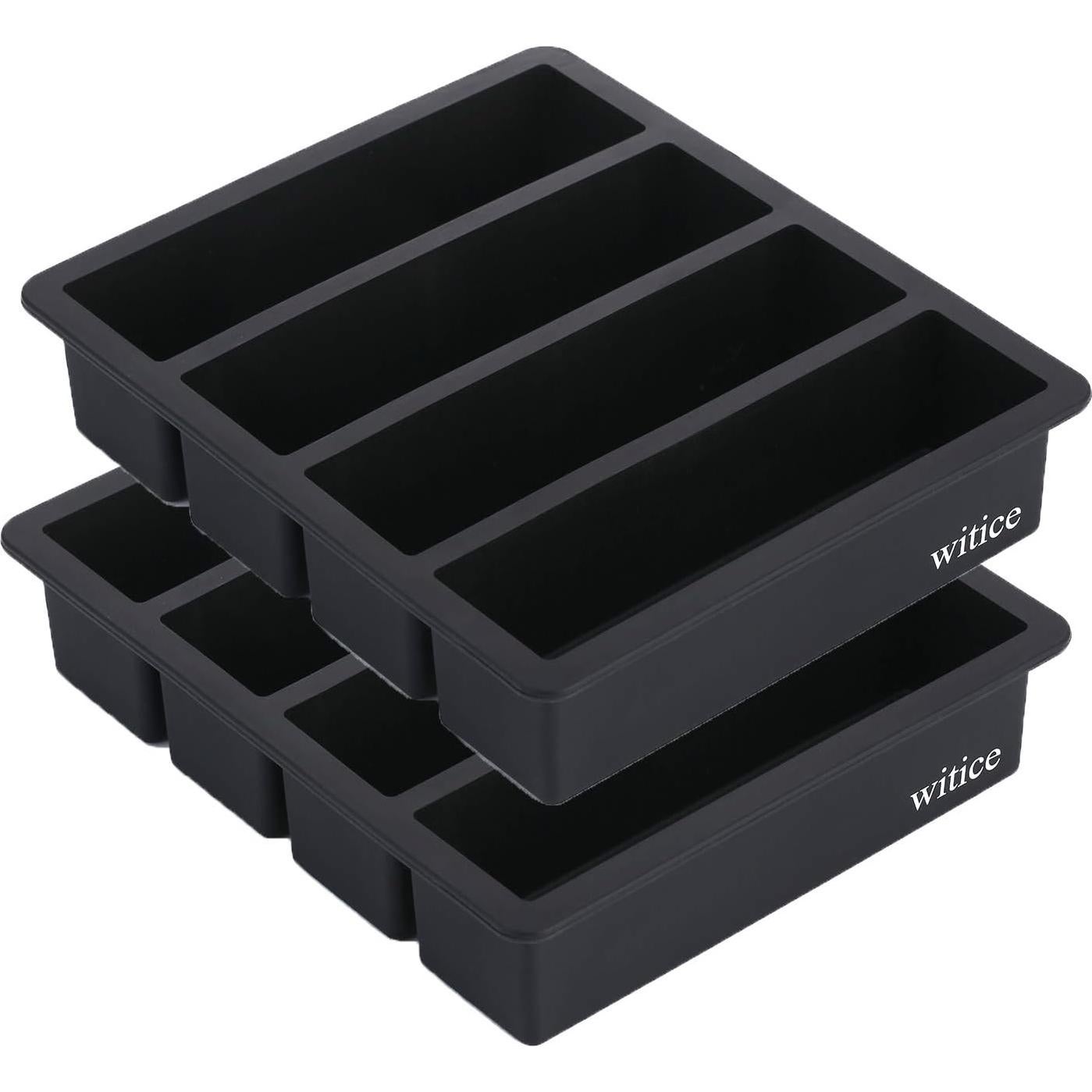 Bandejas de Hielo de Silicona Witice - 2 Piezas, Cubos Grandes