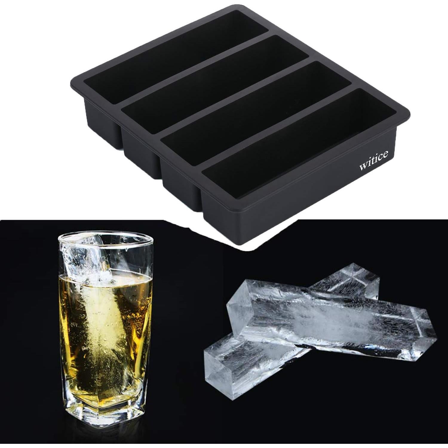 Bandejas de Hielo de Silicona Witice - 2 Piezas, Cubos Grandes