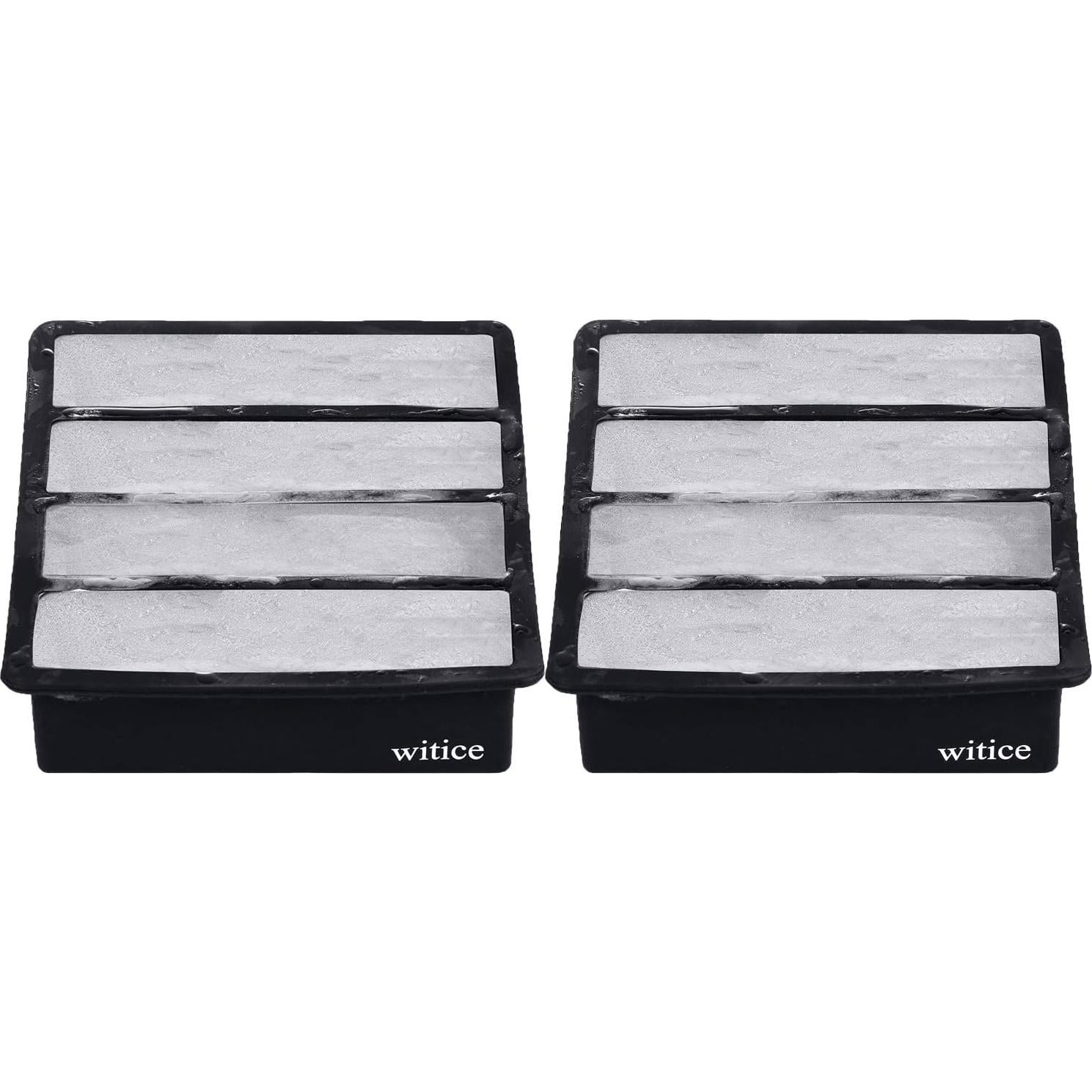 Bandejas de Hielo de Silicona Witice - 2 Piezas, Cubos Grandes