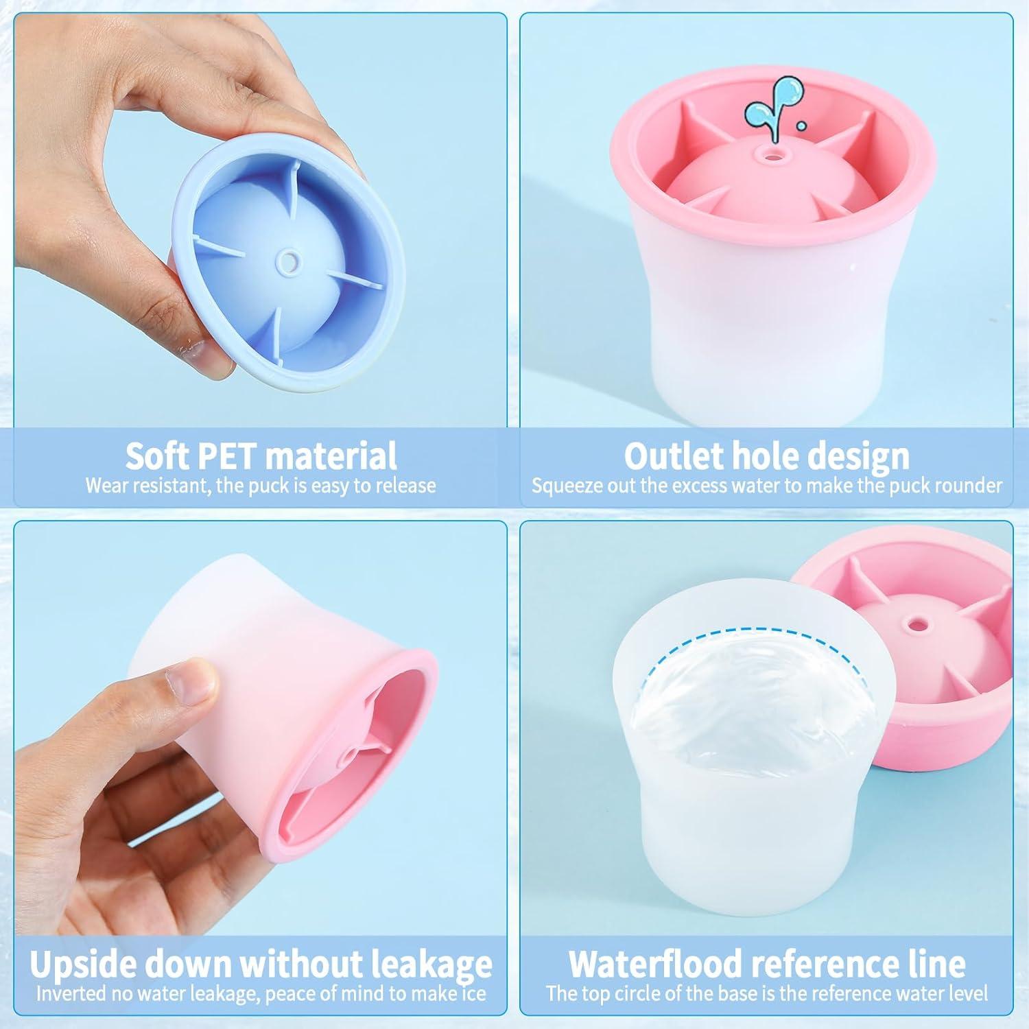 Molde de Hielo Esférico XIORRY 6 PCS Silicona Azul