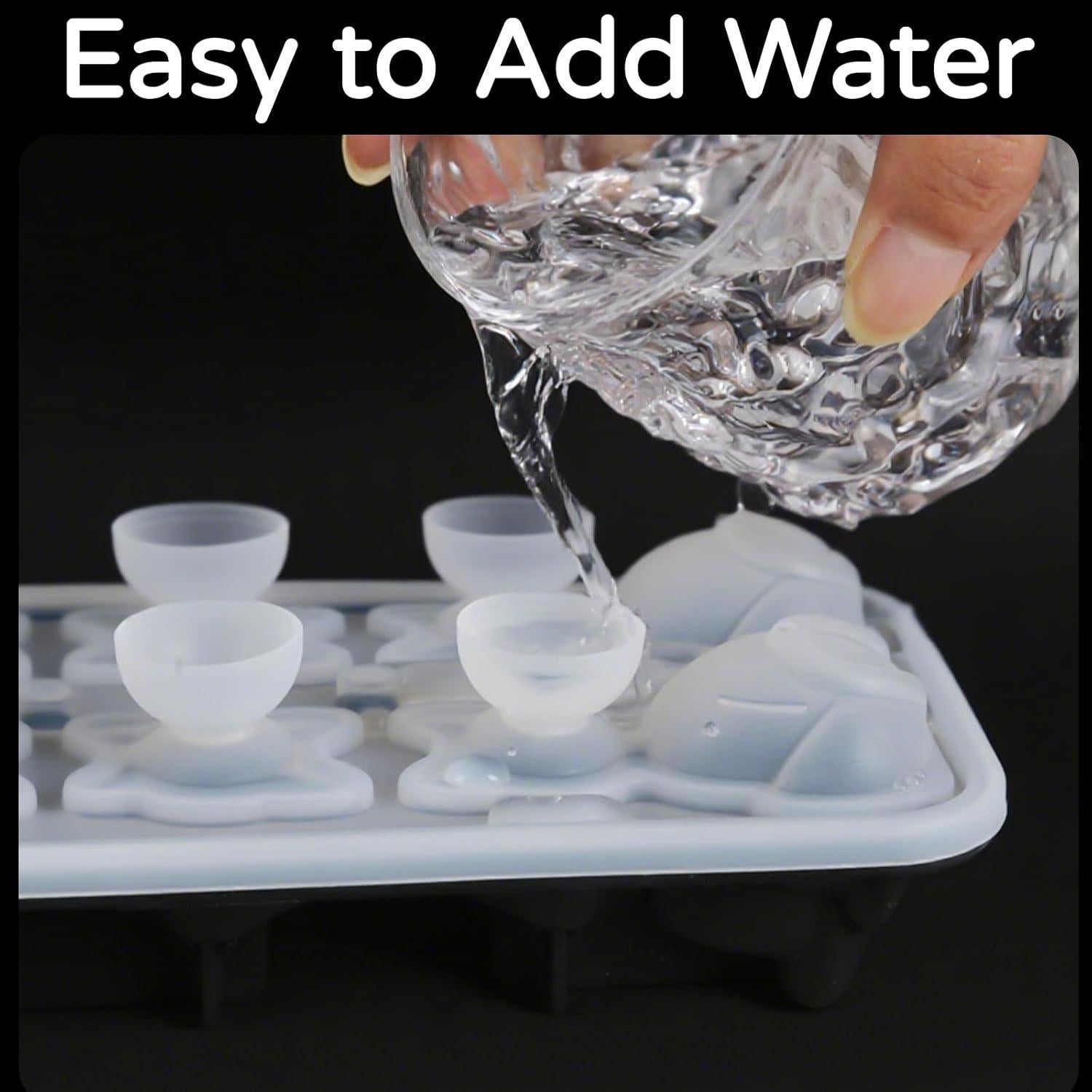 Molde de Hielo en Silicona Gato 3D BOBORedjia - 18.5x10.8 cm