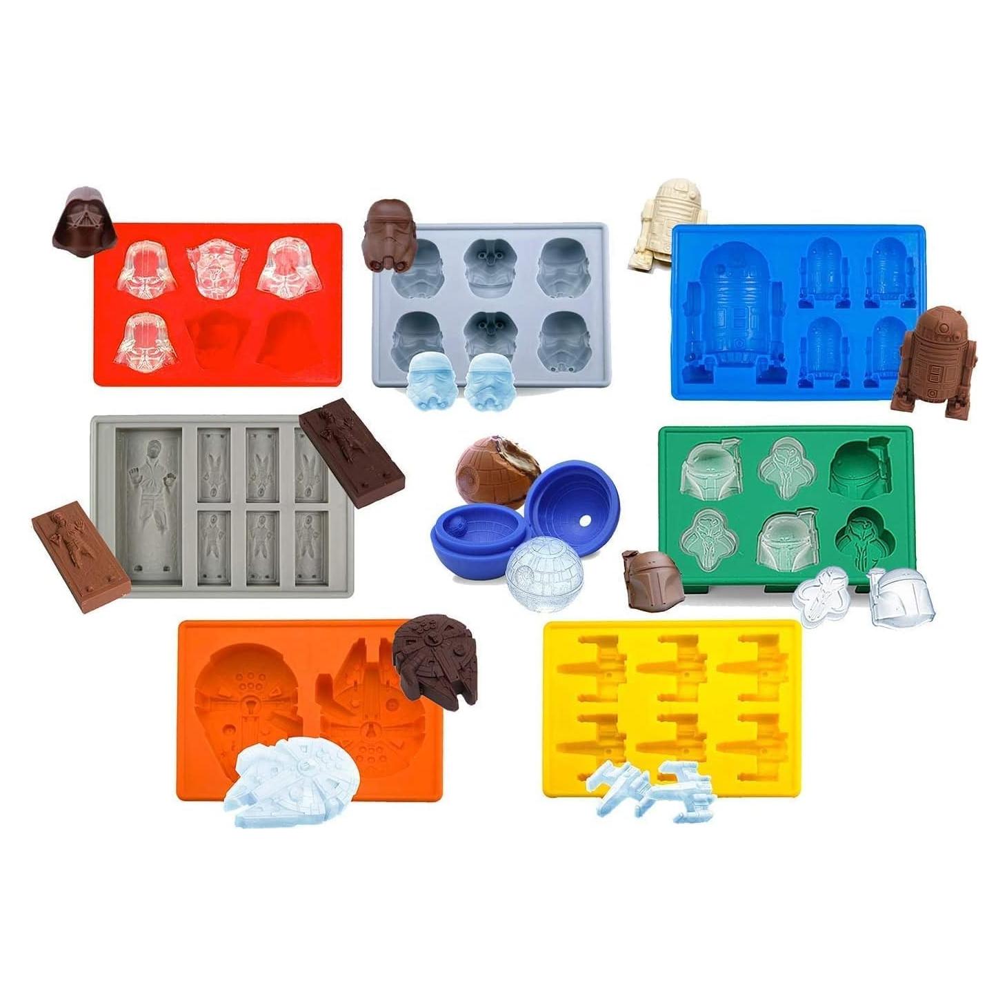 Juego de Moldes de Silicona Gold INKU Star Wars - 8 Personajes