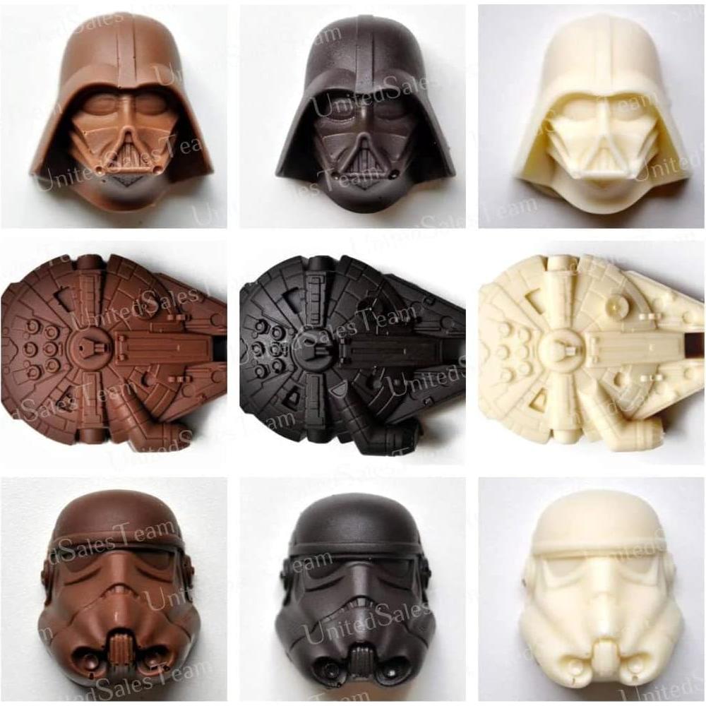 Juego de Moldes de Silicona Gold INKU Star Wars - 8 Personajes