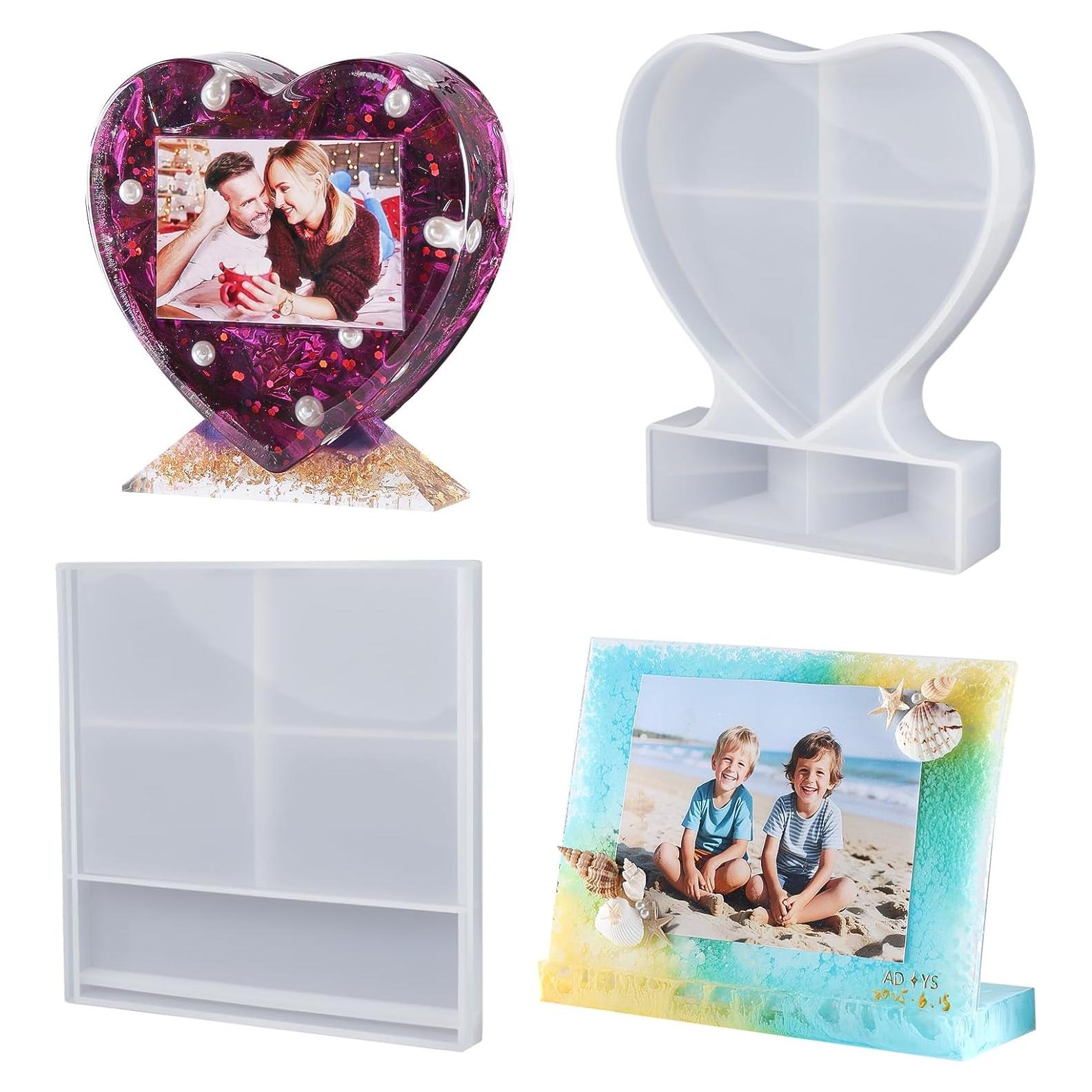 Moldes de Resina para Marcos de Fotos LET'S RESIN 2 Piezas