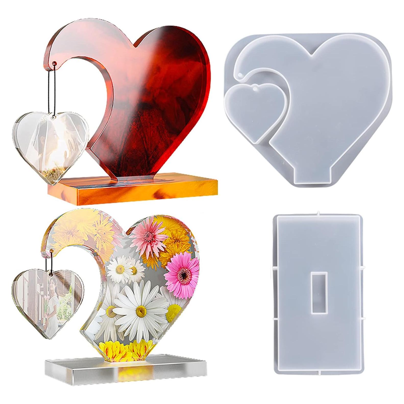 Molde de Silicona Corazón Wehous para Marco de Foto 20x18cm