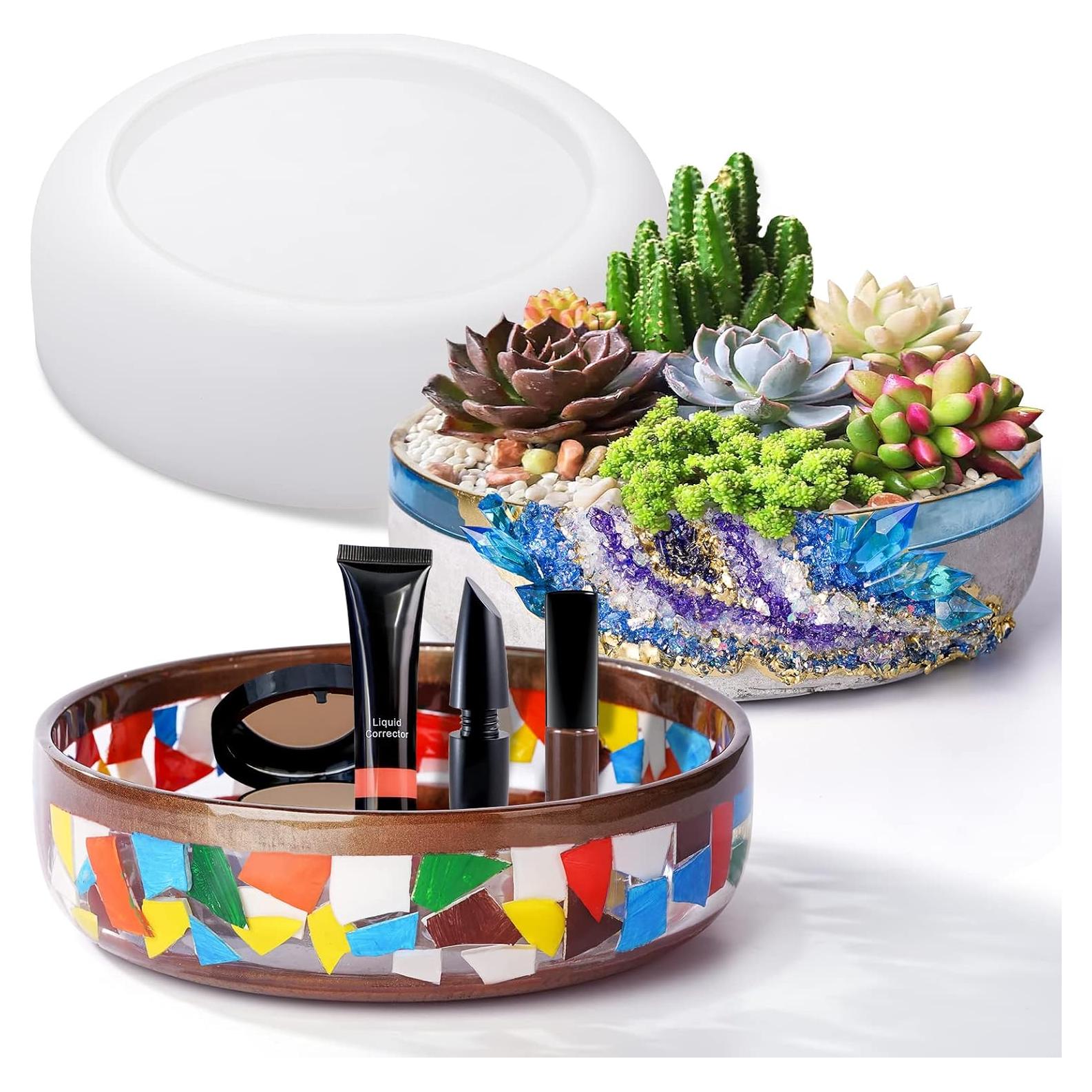 Molde de Silicona Redondo LET'S RESIN 20.3 cm para Maceta