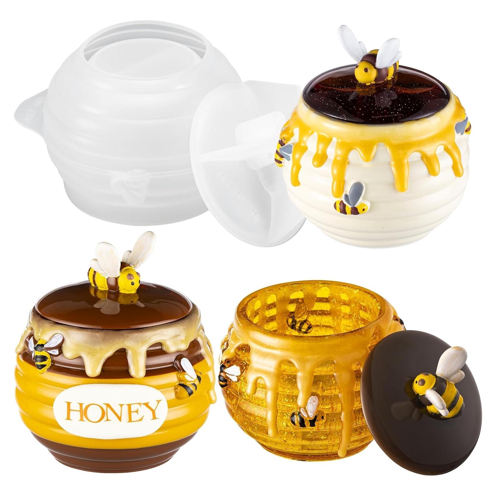 Molde de Silicona para Tarro de Miel LET'S RESIN 256 ml