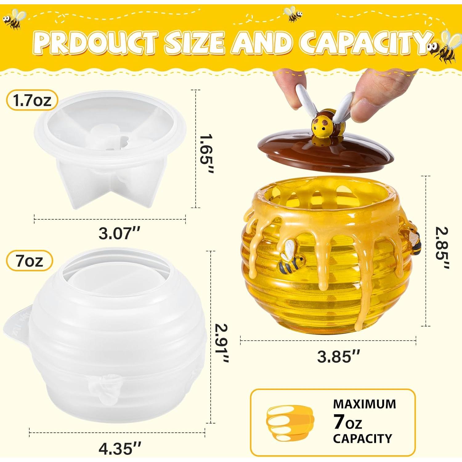 Molde de Silicona para Tarro de Miel LET'S RESIN 256 ml